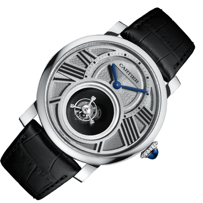 Cartier Rotonde de Cartier W155 Silver Dial, Platinum, Tourbillon