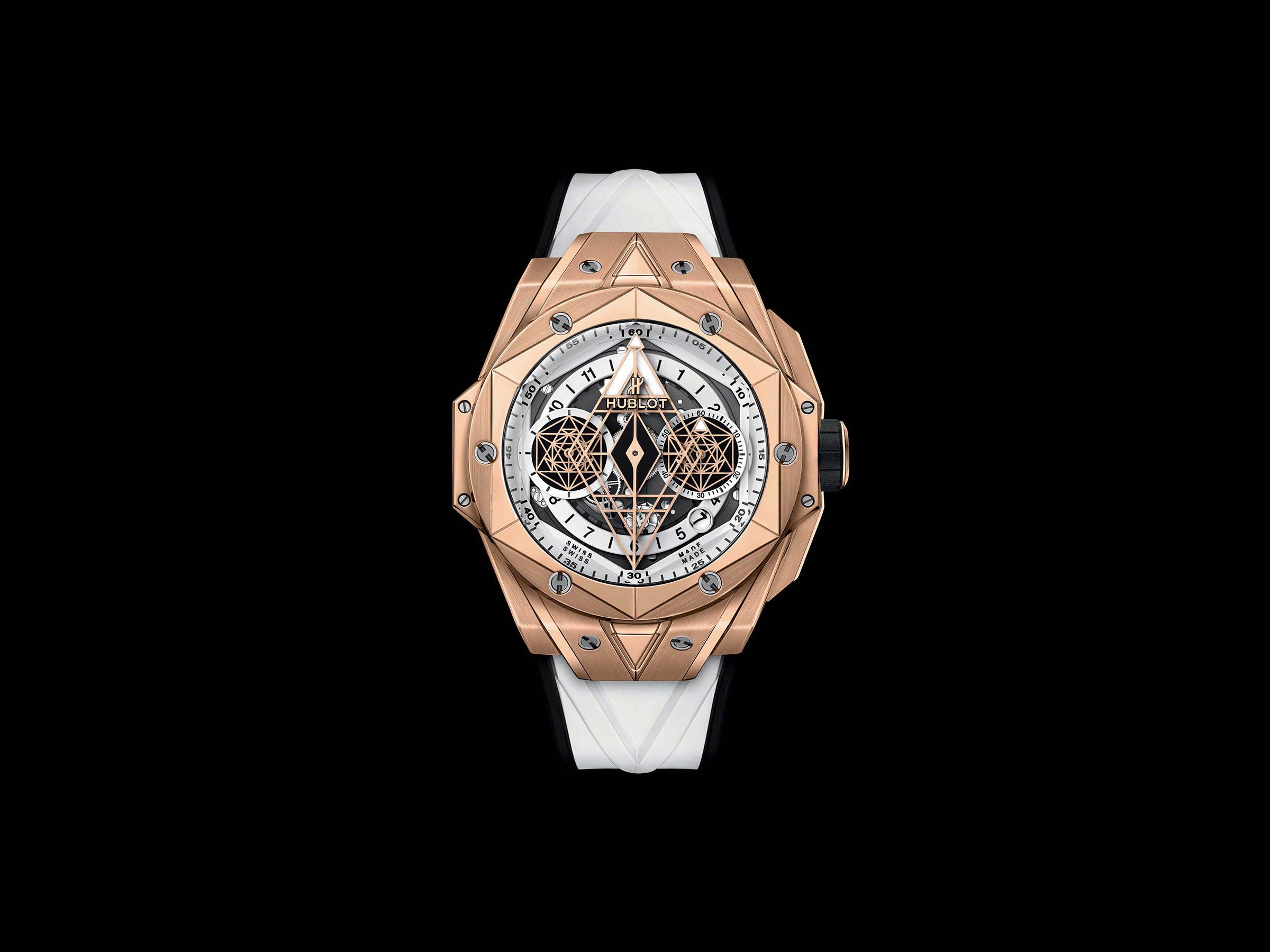 Hublot Big Bang 418.OX White Dial, 18kt Rose Gold, 45.0 mm