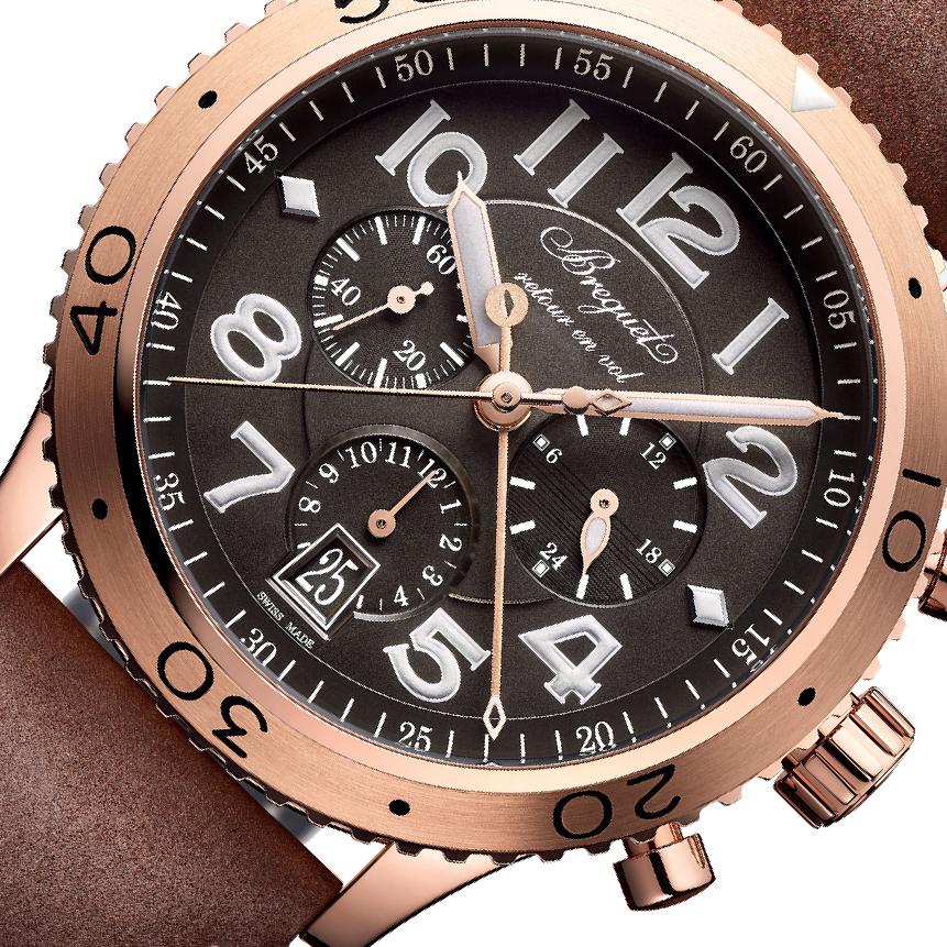 Breguet Type XX 3817BR Grey Dial, 18kt Rose Gold, Men's Watch