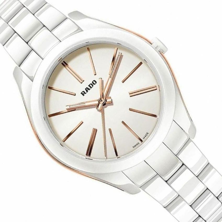 Rado HyperChrome 3232 White Dial, Ceramic, 36.0 mm, Ladies Watch