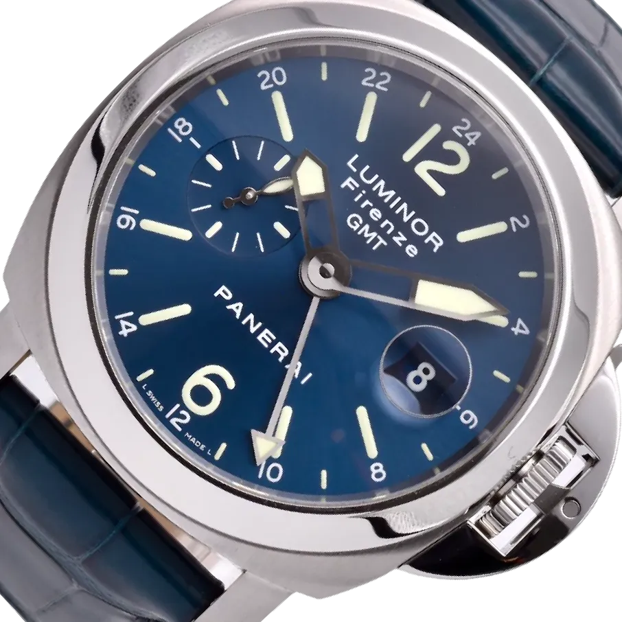 Panerai Luminor 00228 Blue Dial, Stainless Steel, 44.0 mm, GMT Firenze
