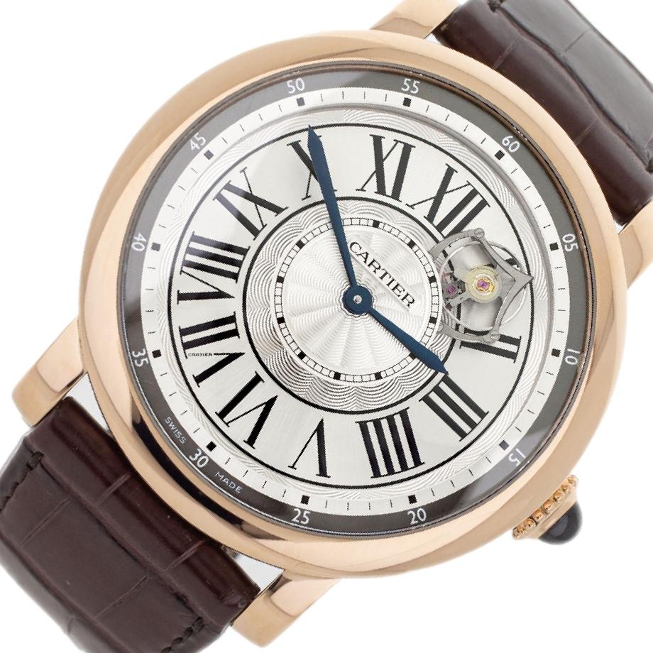 Cartier Rotonde de Cartier W155 Silver Dial, 18kt Rose Gold