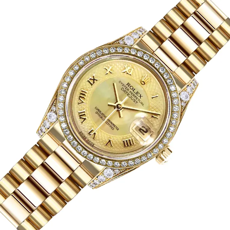 Rolex Lady-Datejust 26 179158 Champagne Mother of Pearl Dial, 18k