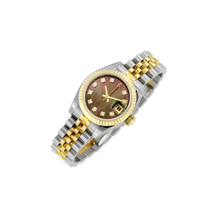 Rolex Lady-Datejust 26 179173 Black Mother of Pearl Dial