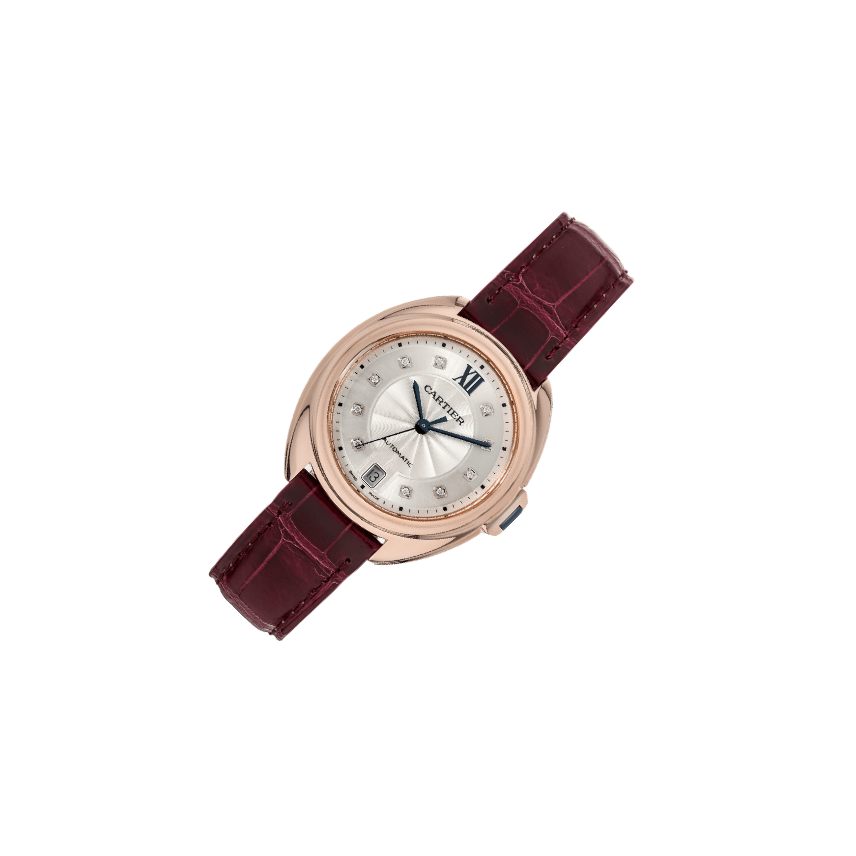 Cartier Clé de Cartier 35 WJCL Silver Dial, Pink Gold, 35.0 mm, 4.0 hz