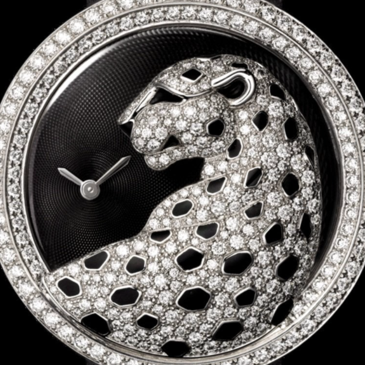 Cartier Panthère de Cartier HPI00648 Black Dial, 18kt White Gold