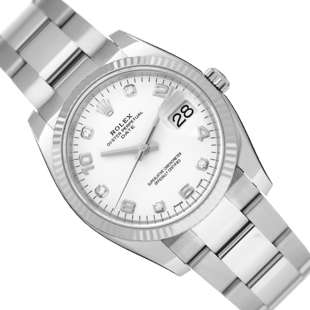 Rolex Datejust 34 115234 Silver Dial, Stainless Steel, Oyster