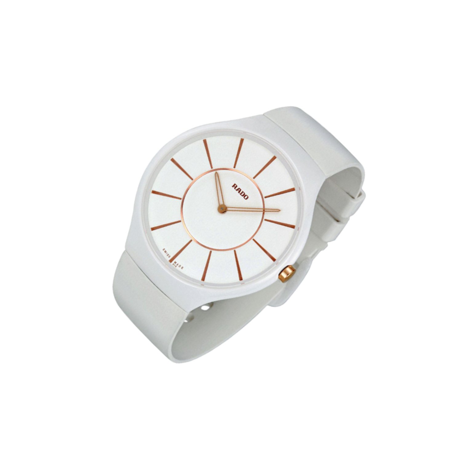 Rado TRUE 2795 White Dial, Ceramic, Thinline, Ladies Watch