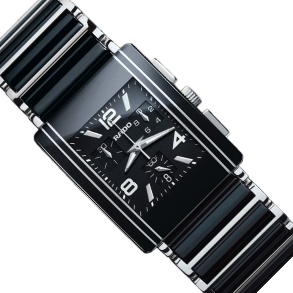 Rado Integral 2059 Black Dial, 37.0 mm, Chronograph, Men's Watch