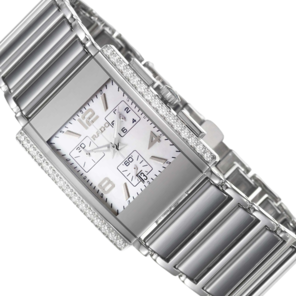 Rado Integral 2067 White Dial, Stainless Steel, Jubile, Chronograph