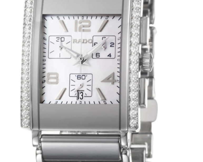 Rado Integral 2067 White Dial, Stainless Steel, Jubile, Chronograph