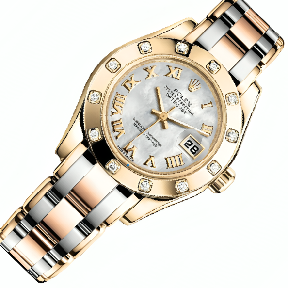 Rolex Lady-Datejust 29 80318 White Mother of Pearl Diamond Dial