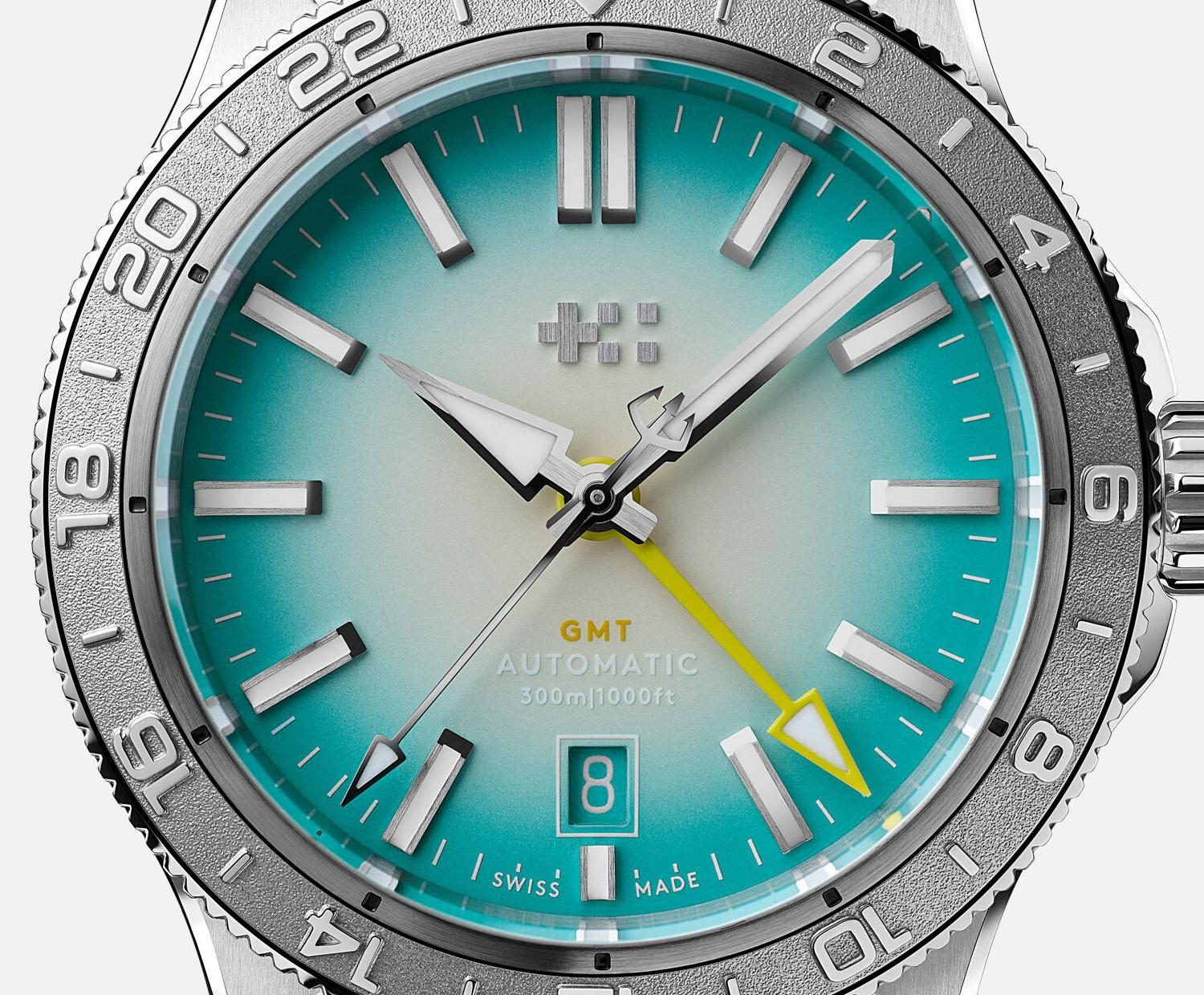 Christopher Ward Trident C60 Teal Dial, Stainless Steel, 40.0 mm, GMT