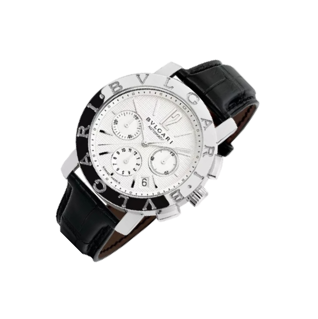 Bulgari Bulgari Bulgari White Dial, Stainless Steel Men's