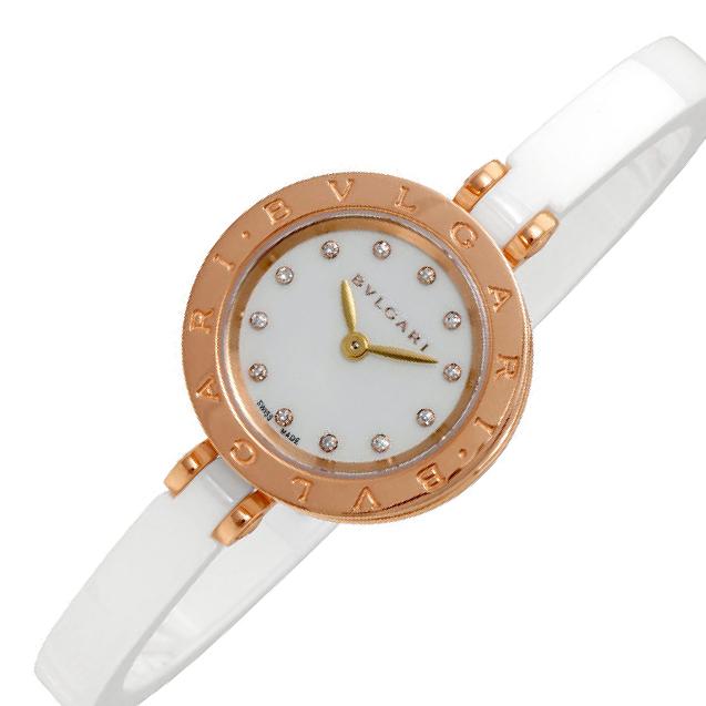 Bulgari B.Zero1 White Dial, Pink Gold Ceramic, 23.0 mm