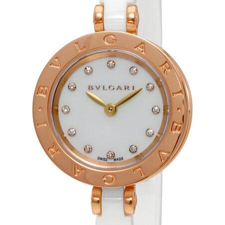 Bulgari B.Zero1 White Dial, Pink Gold Ceramic, 23.0 mm