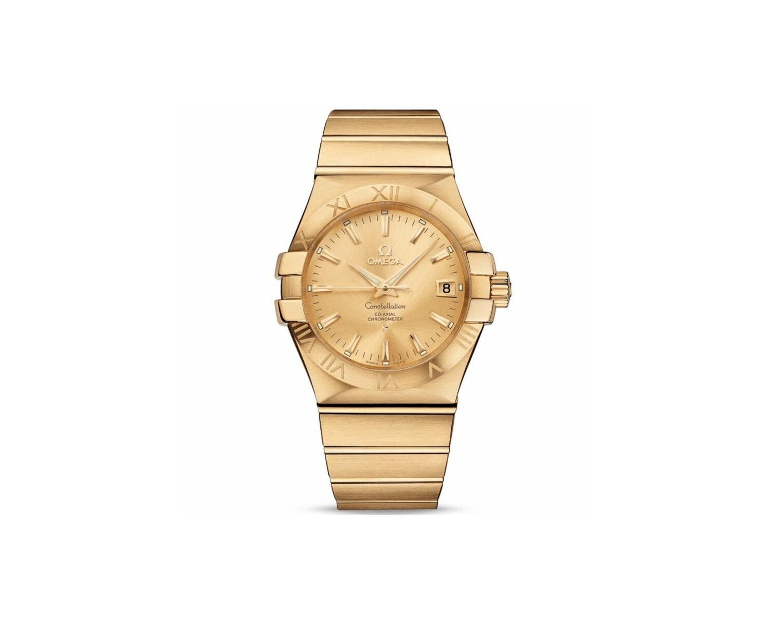 Omega Constellation 35 123.50 Champagne Dial, 18kt Yellow Gold, 35.0 mm, Co-Axial Omega Constellation 35 123.50 Champagne Dial, 18kt Yellow Gold, 35.0 mm, Co-Axial