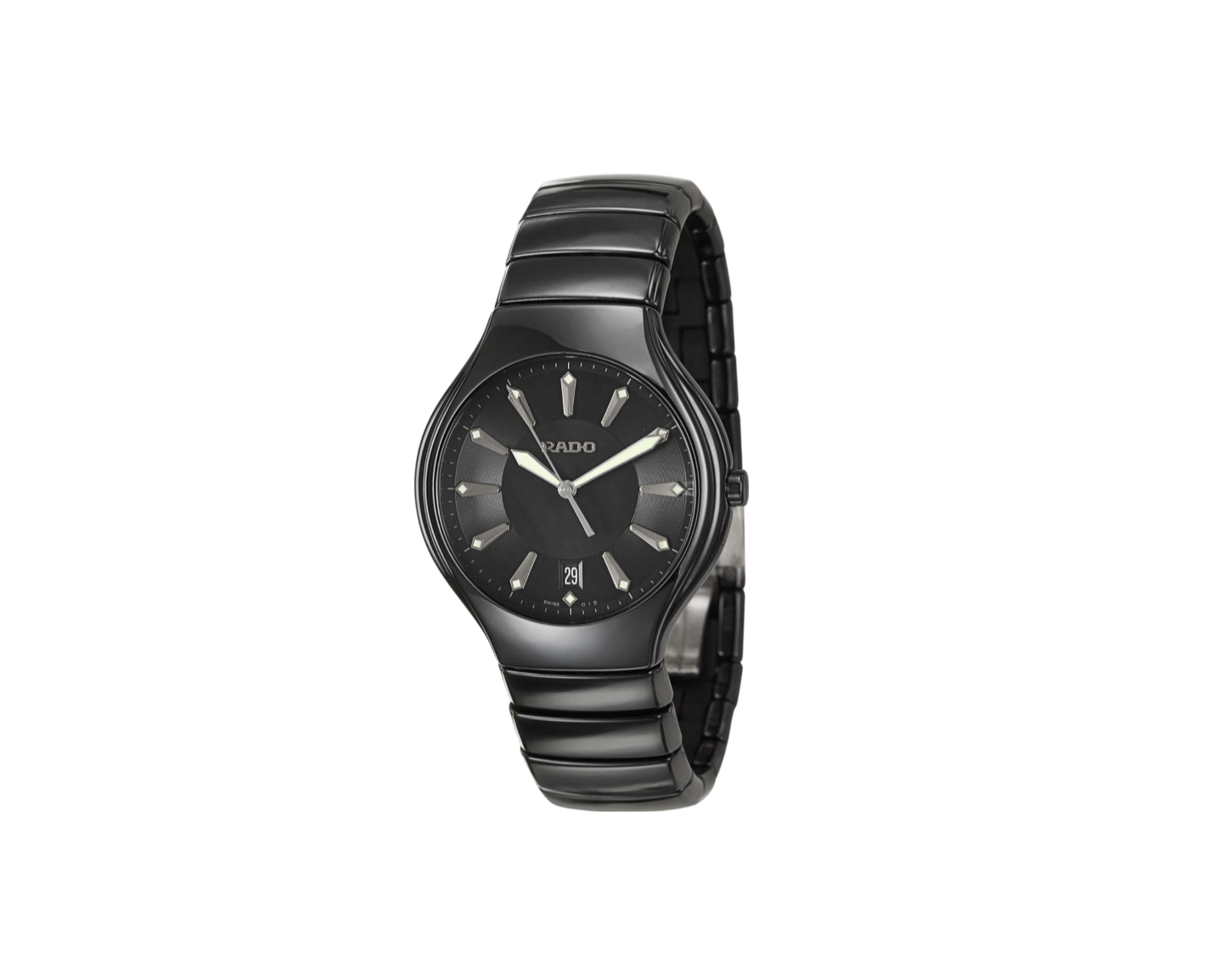 りりか　ブラック Rado TRUE 2765 Black Dial, Ceramic, Rado Calibre 115, Men's