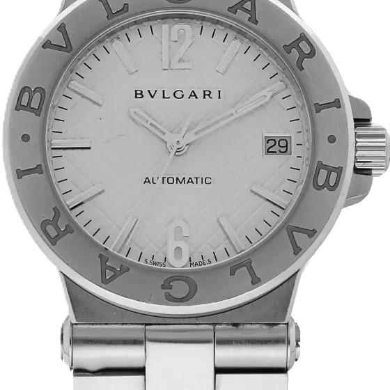 Bulgari Diagono White Dial, Stainless Steel, 35.0 mm, Self  display picture 1
