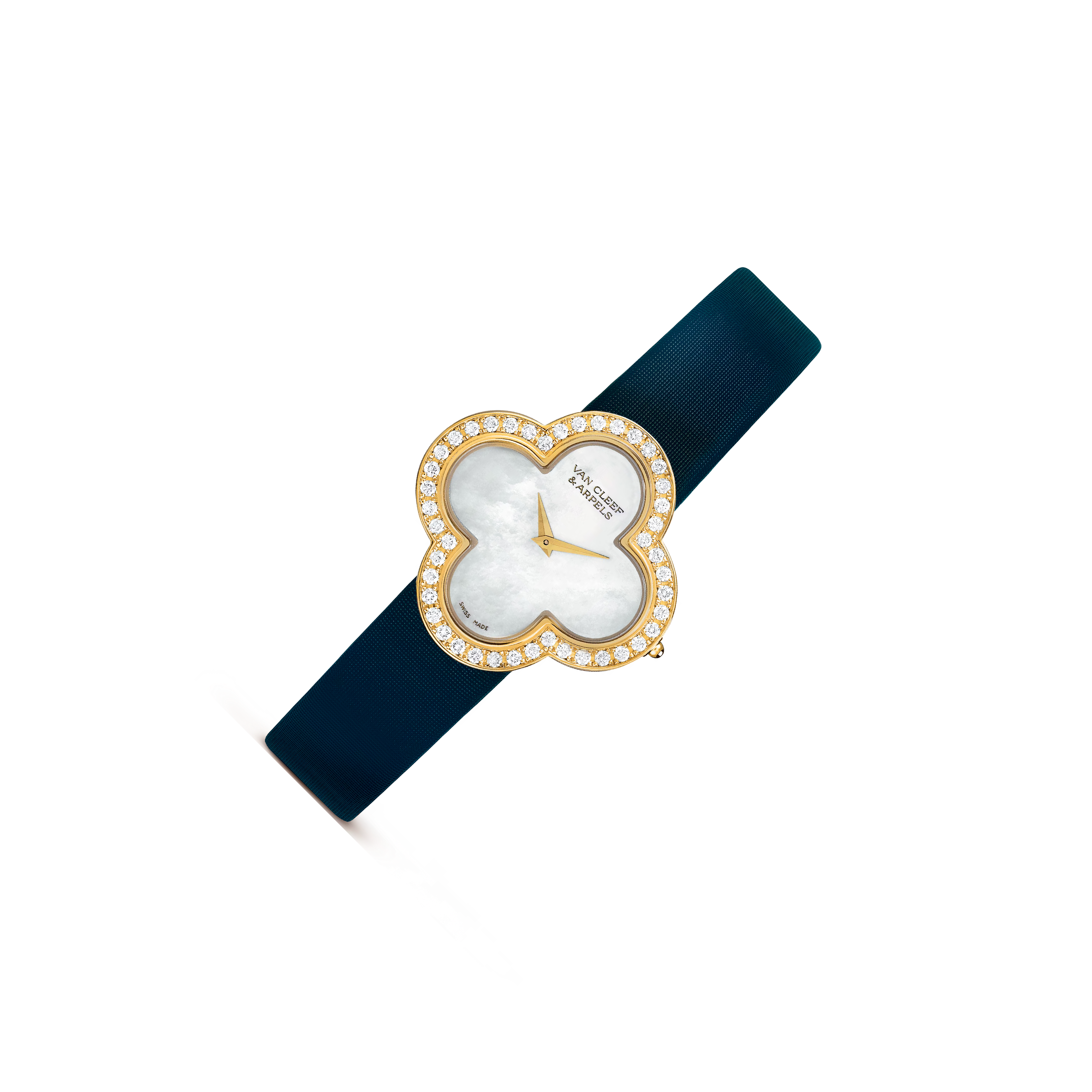 Van Cleef & Arpels Alhambra Small White Dial, 18K Yellow Gold Case