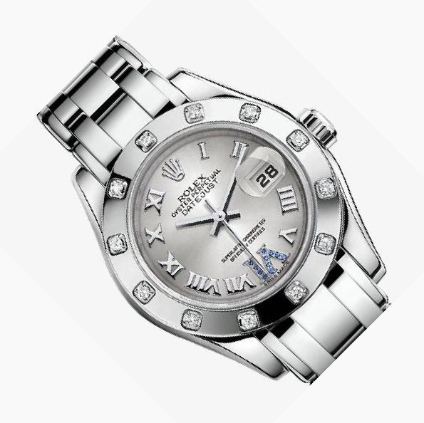 Rolex Lady-Datejust 29 80319 Sapphire Six Dial, White Gold, 29.0