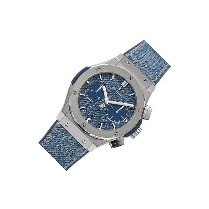 Hublot Classic Fusion 521.NX.2770.NR.JPN18 Blue Dial, Titanium