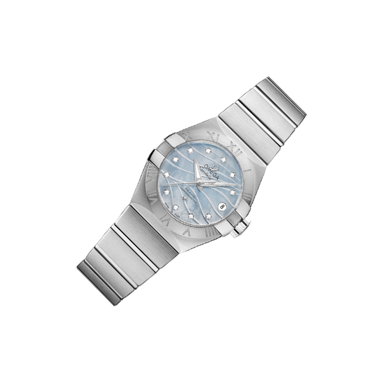 Omega Constellation 27 123.10 Blue Mother of Pearl Dial, Stainless