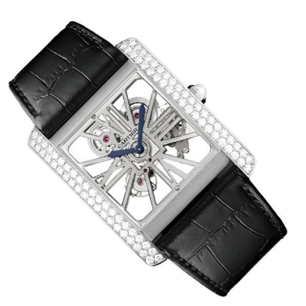 Cartier Tank MC HPI00634 Skelteton Dial, 18kt White Gold, 43.9 mm