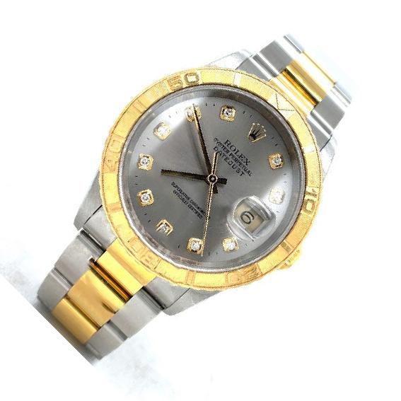 Rolex Datejust 16263 Silver-Tone Dial, Stainless Steel, Turn-O