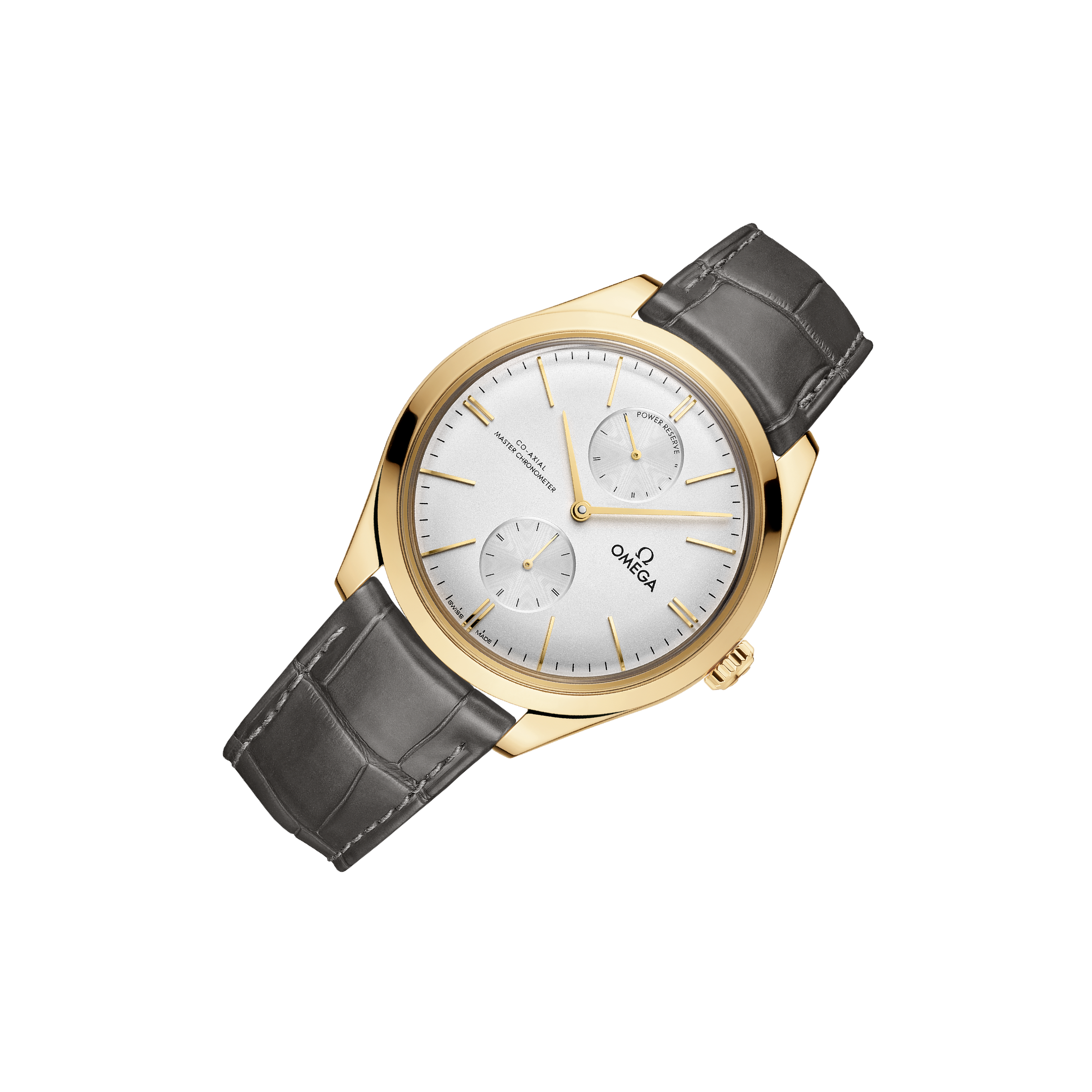 Omega De Ville Trésor 435.53 Silver Dial, 18K Yellow Gold, 40.0 mm