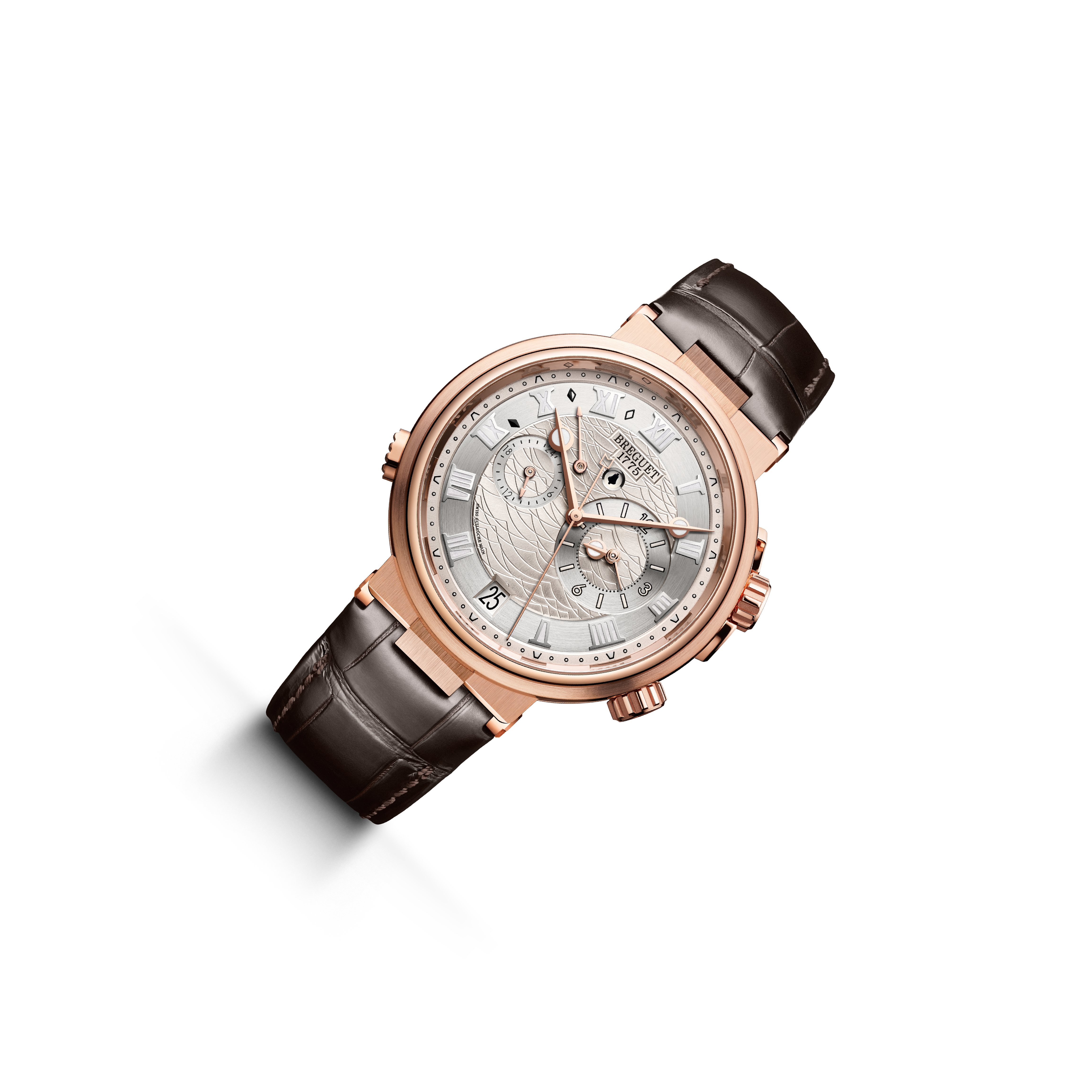 Breguet Marine 5547 Silvery Dial, 18K Rose Gold, Alarme Musicale
