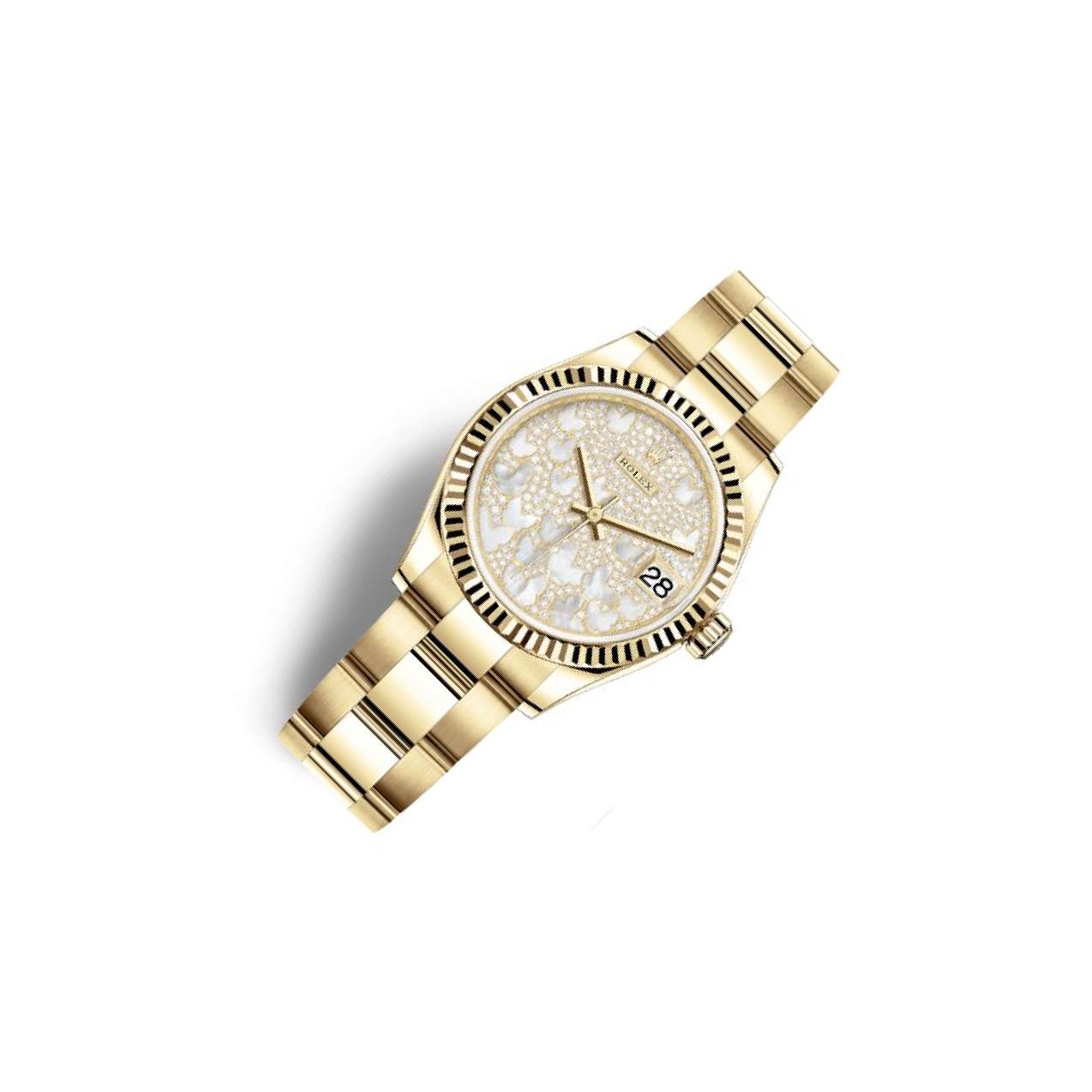 Rolex Datejust 31 278278 Mother of Pearl Dial, 18kt Yellow Gold