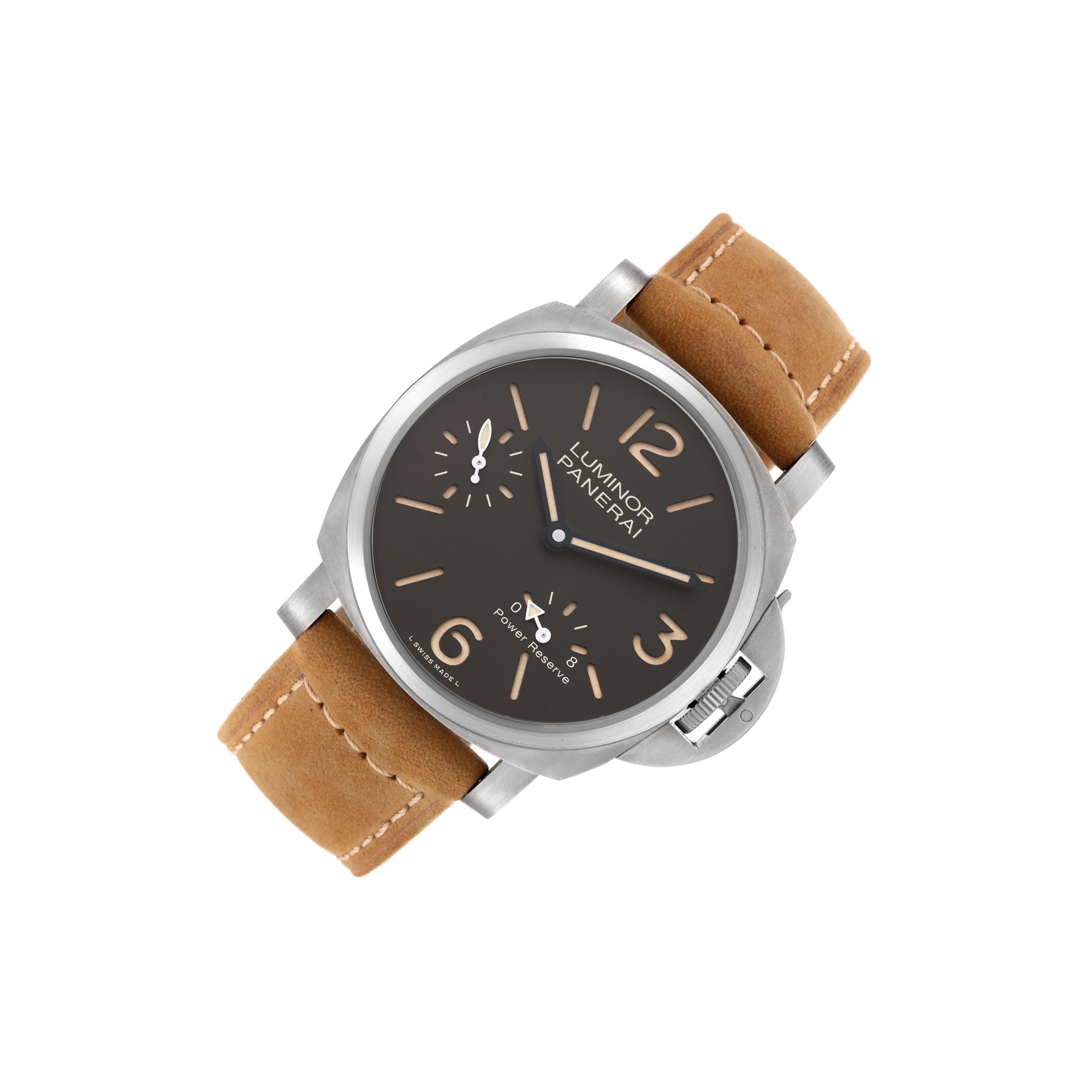 Panerai Luminor Power Reserve 00797 Brown Dial, Titanium, 44.0 mm