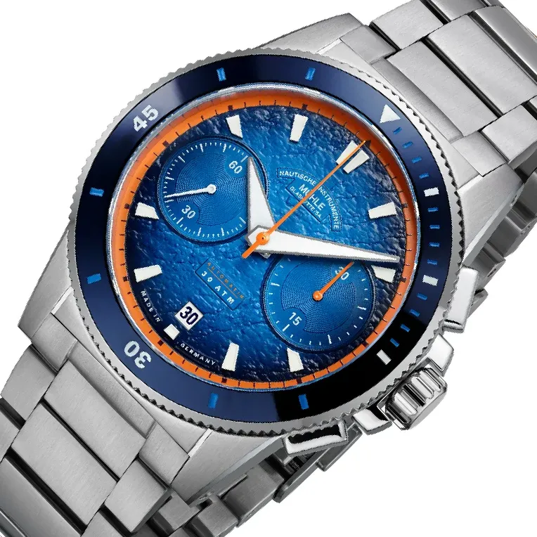 Muehle Glashuette Sportivo M1-52-02 Blue Dial, Stainless Steel