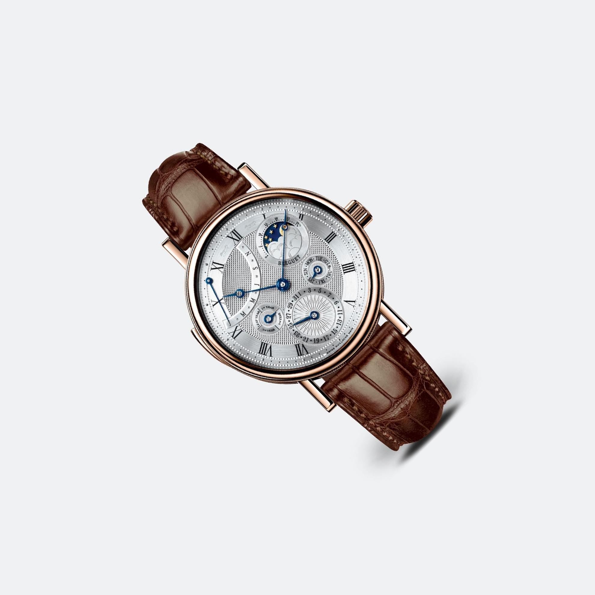 Breguet Classique 5447 Silvery Dial, 18K Rose Gold, Complications
