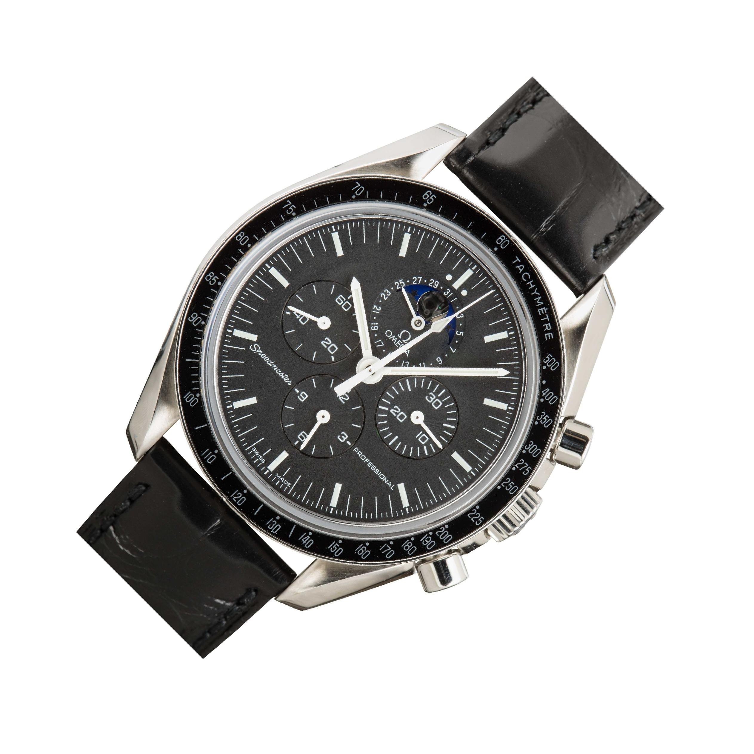 Omega Speedmaster Moonwatch ブラック Speedmaster Moonwatch 42mm Model Omega Men's Watch | Fink's