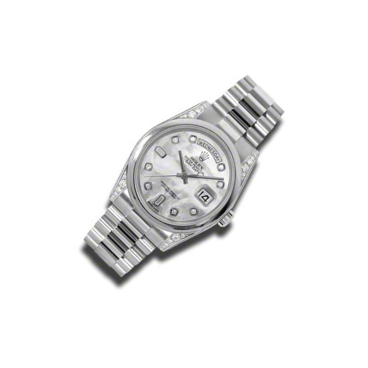 Rolex Day-Date 118296 Mother-Of-Pearl Dial, Platinum, President