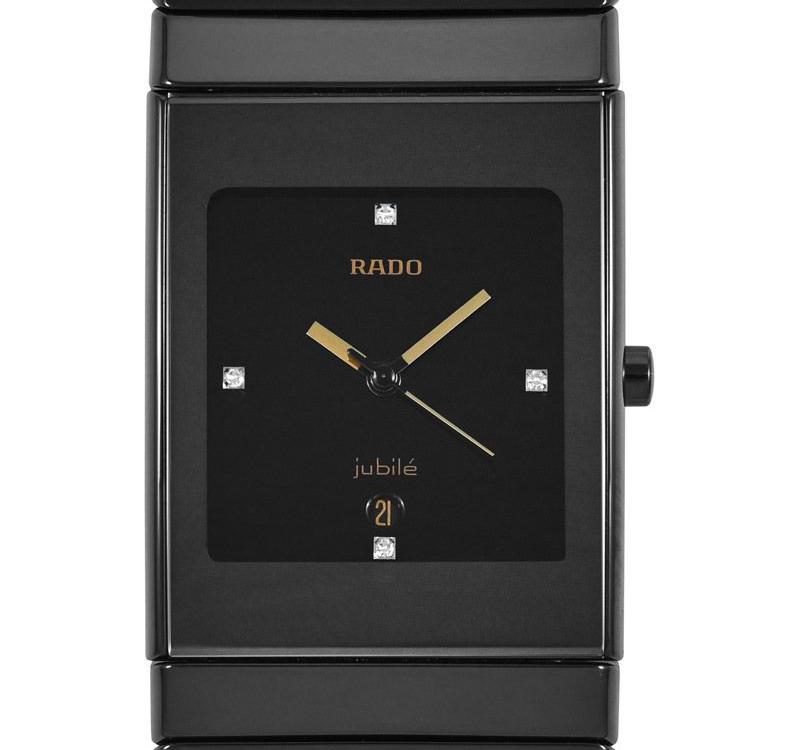 Rado Ceramica 2134 Black Diamond Dial, 27.2 mm, Jubile, Quartz