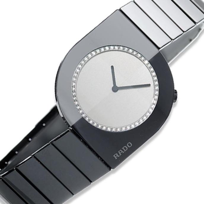 Rado Cerix 2547 Silver Dial, Ceramic, 34.0 mm, Ladies Watch
