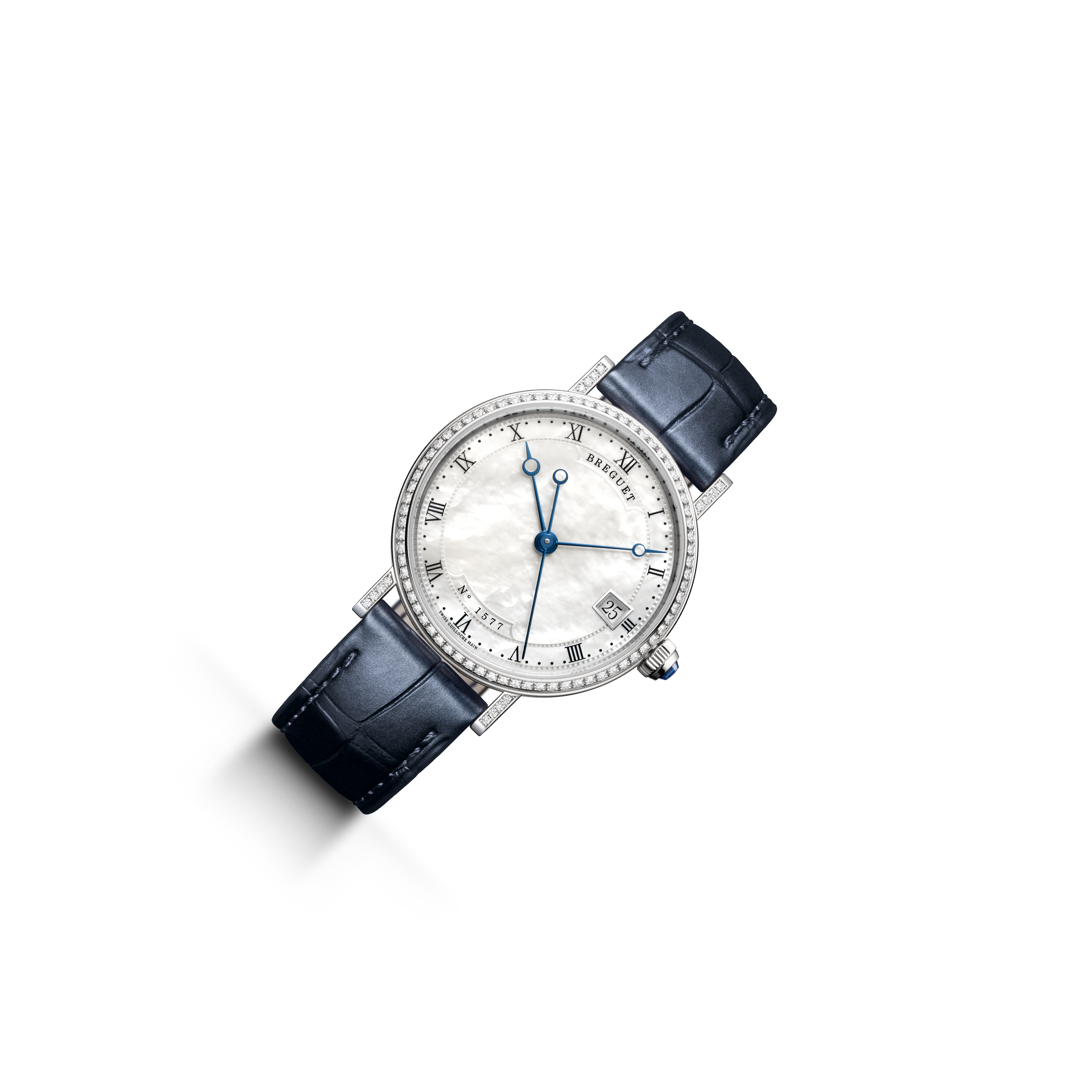 Breguet Classique 9068 White Mother of Pearl Dial, 18K Gold, 33.5