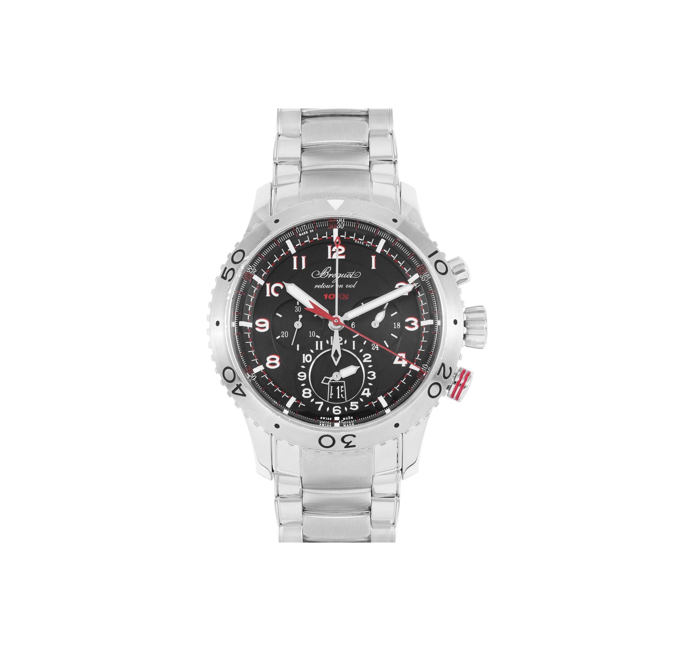 Breguet Type XX 3880ST Black Dial, Stainless Steel, Chronograph