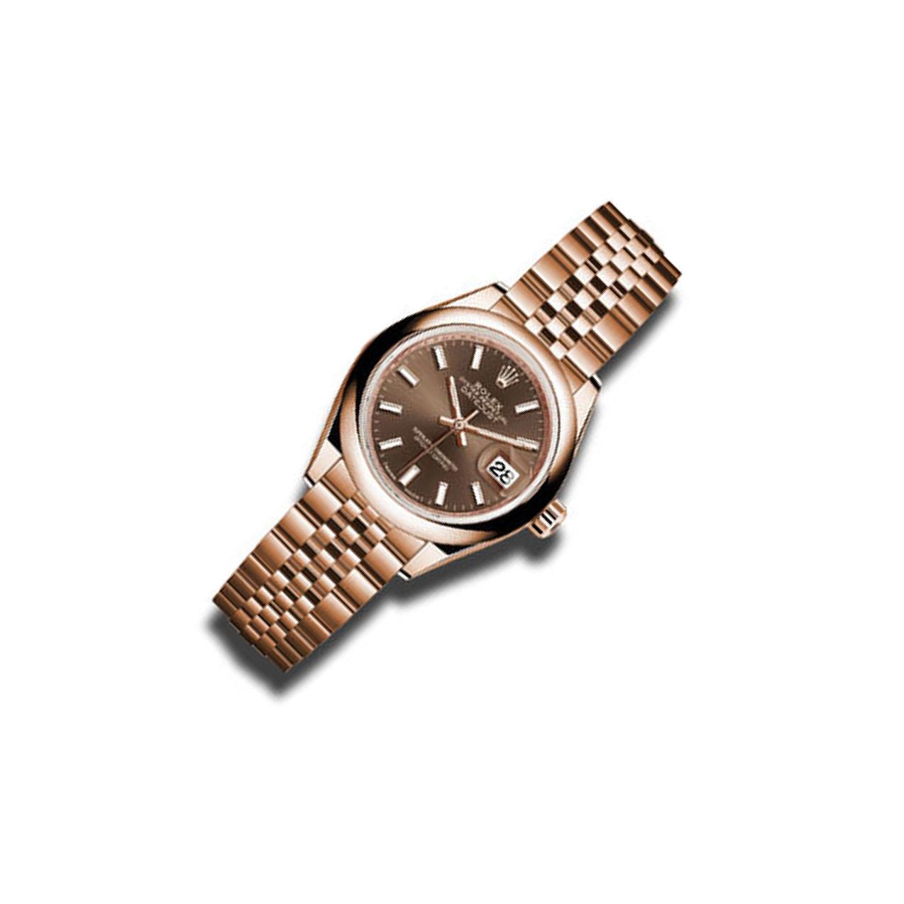 Rolex Lady-Datejust 28 279165 Chocolate Dial, 18kt Pink Gold, 28.0