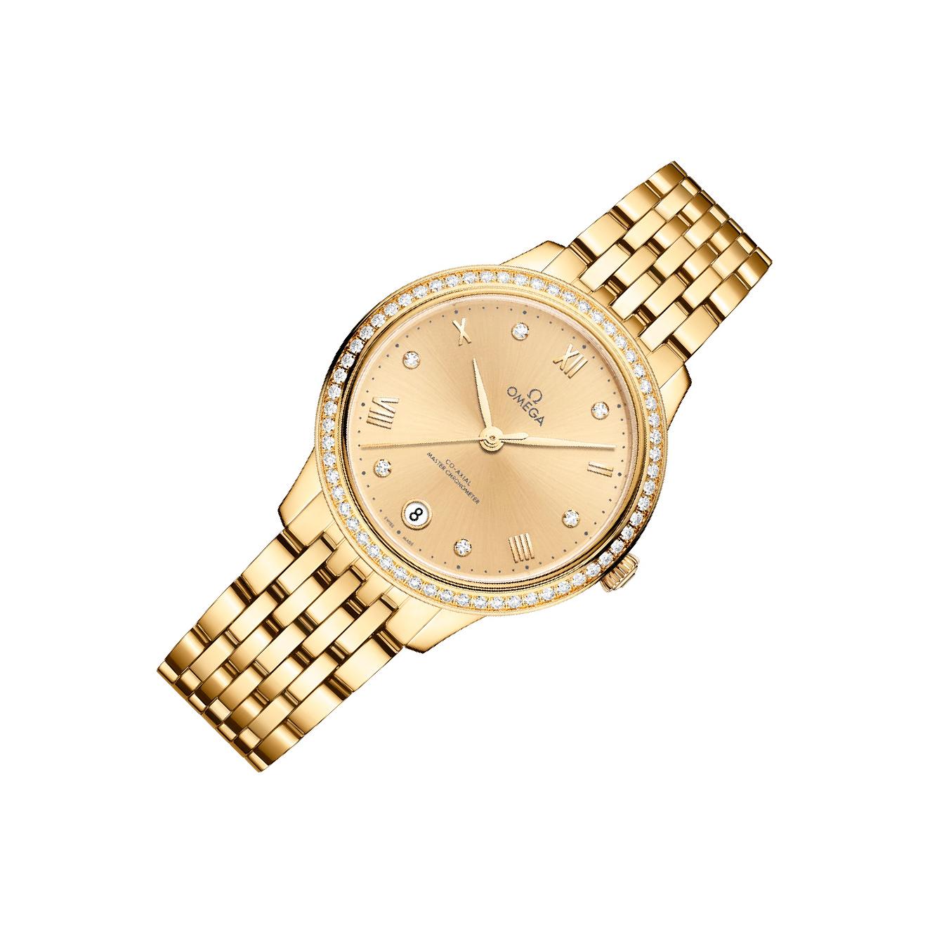 Omega De Ville Prestige 434.55 Yellow Dial, 34.0 mm, Manual