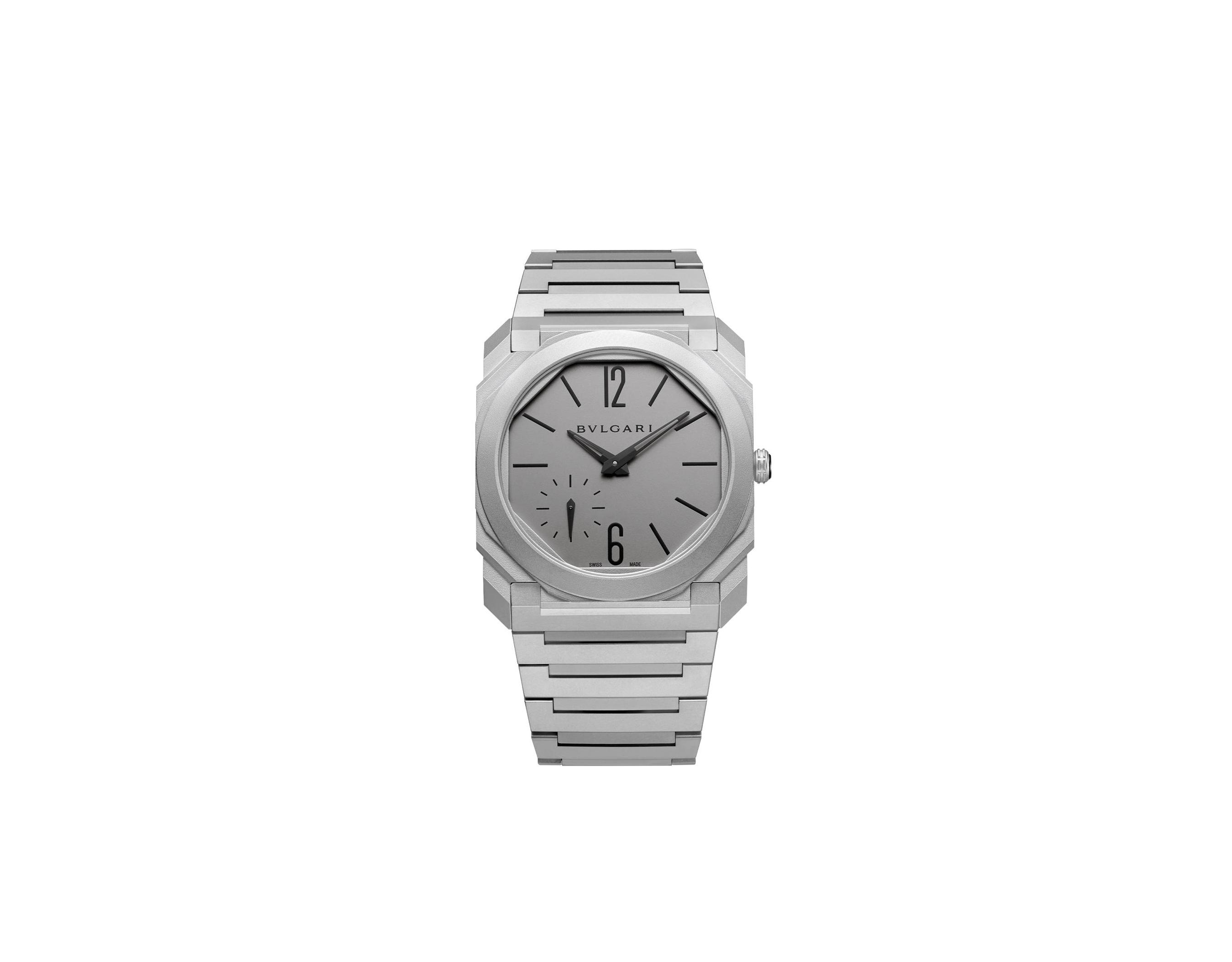 Bulgari Octo Finissimo Grey Dial, Titanium, 40.0 mm, Self Winding