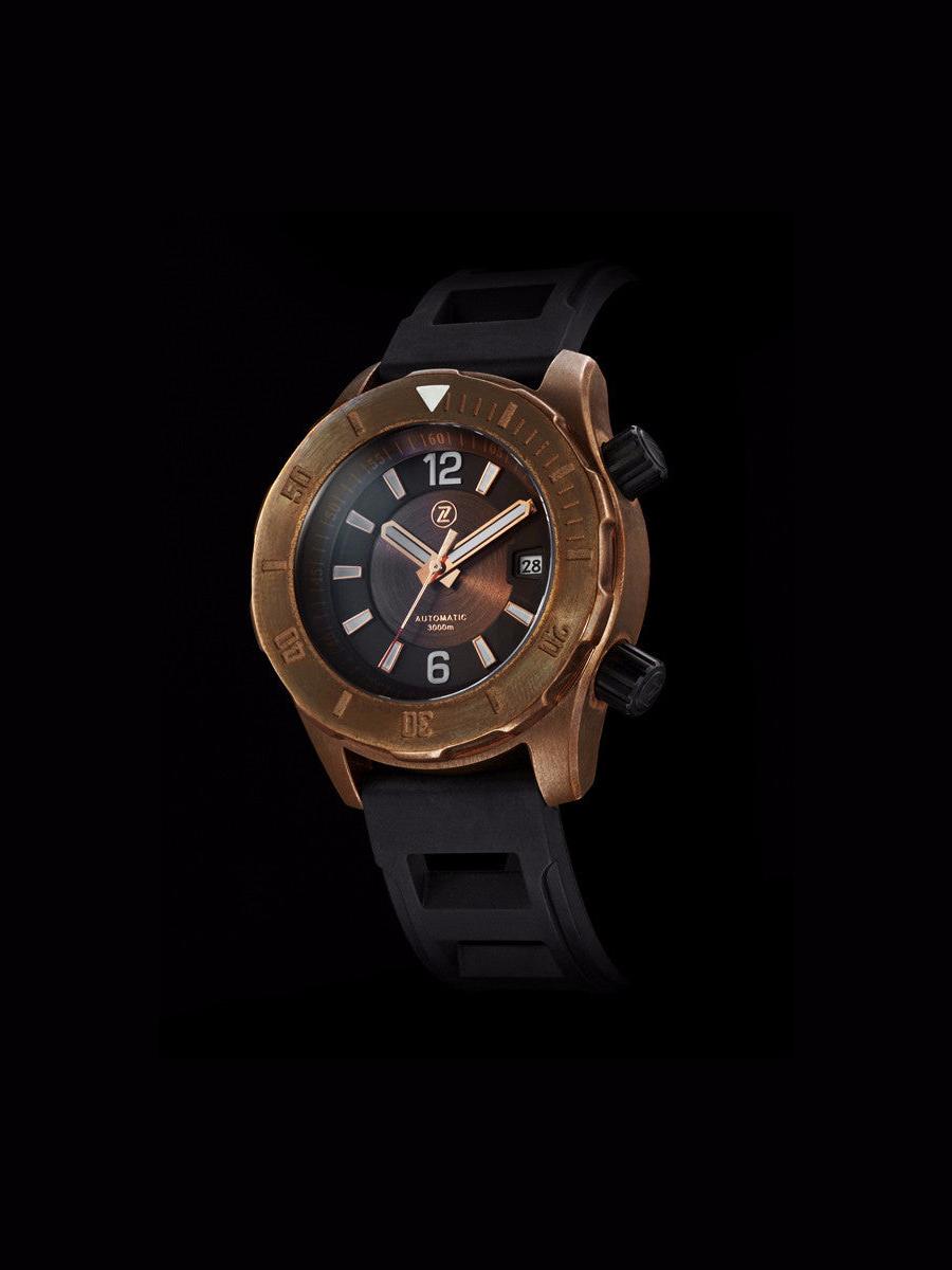 Zelos ZX 8 Automatic Chronograph Chronograph, Titanium Dial