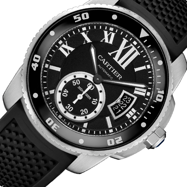 Cartier Calibre de Cartier Diver W710 Black Dial, Stainless Steel