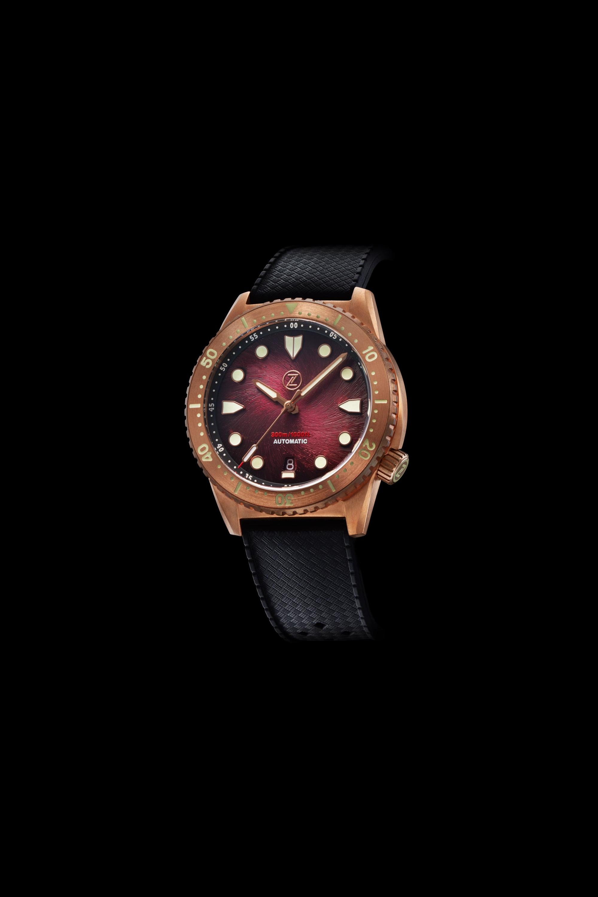 Zelos Mako V3 300 m Ceramic, Bronze, Stainless Steel, 300 m