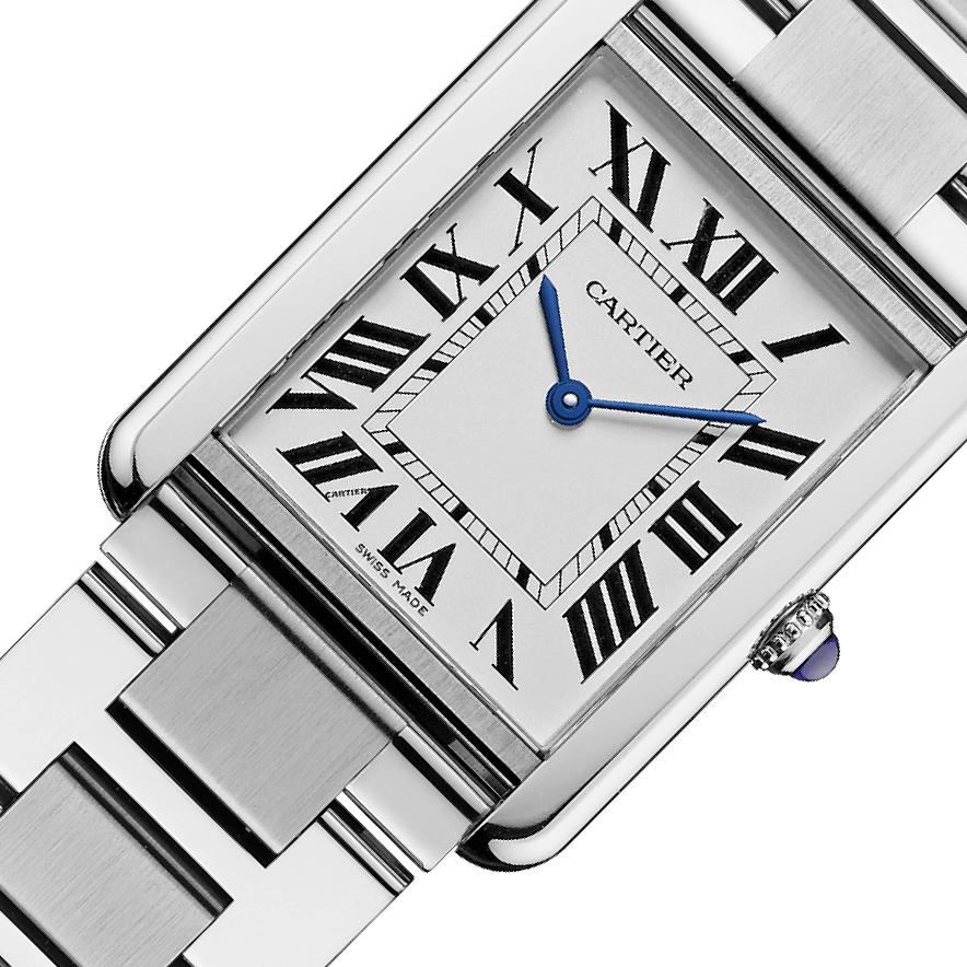 Cartier Tank Solo W520 Pale Silvered Opaline Dial, Stainless  display picture 1