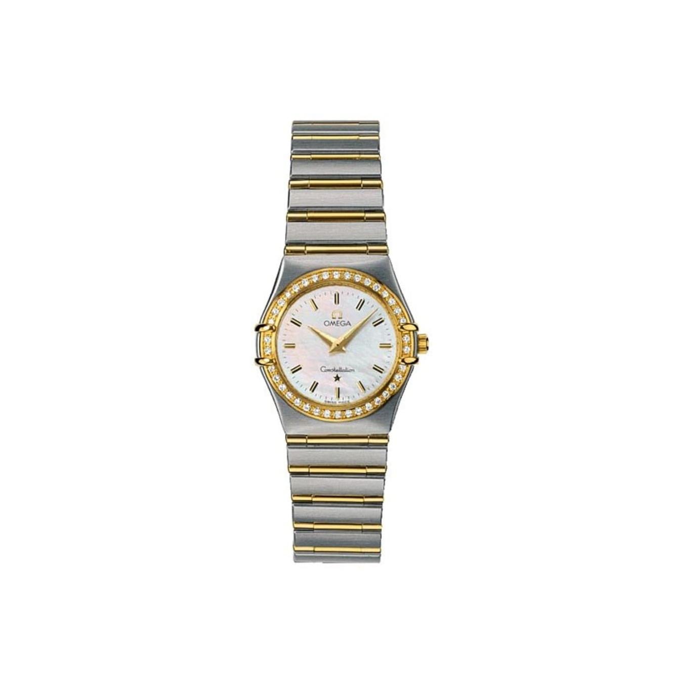 OMEGA CONSTELLATIO﻿N Omega Constellation 25.5 1277.70 White Dial, Yellow Gold, '95, Quartz