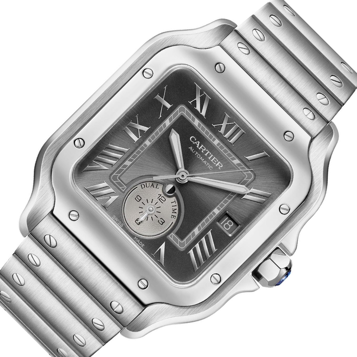 Cartier Santos de Cartier WSSA Steel, Analog, Self Winding